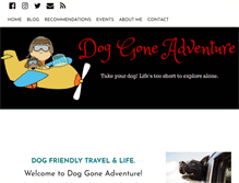 Tablet Screenshot of doggoneadventure.com